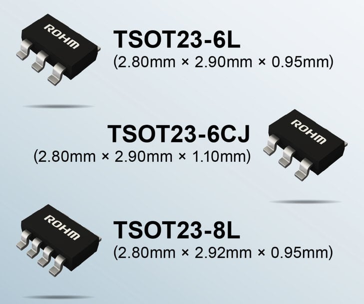 ROHM’s New Energy-Saving DC-DC Converter ICs Offered in the TSOT23 Package